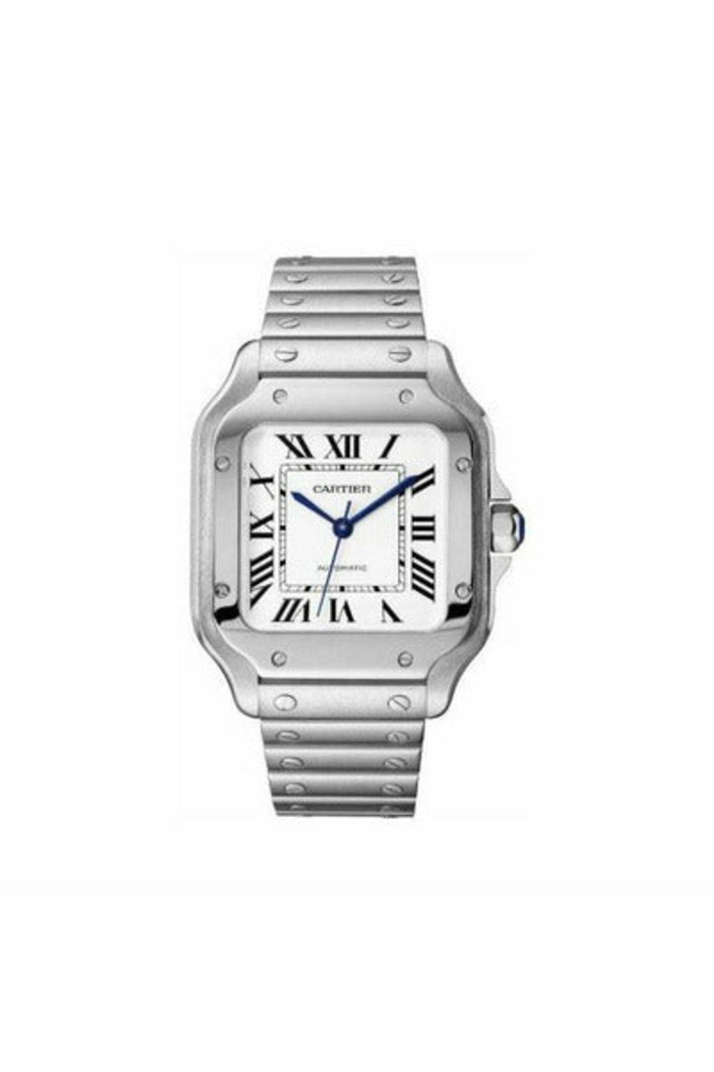 cartier santos de cartier stainless steel 35mm men's watch-DUBAILUXURYWATCH