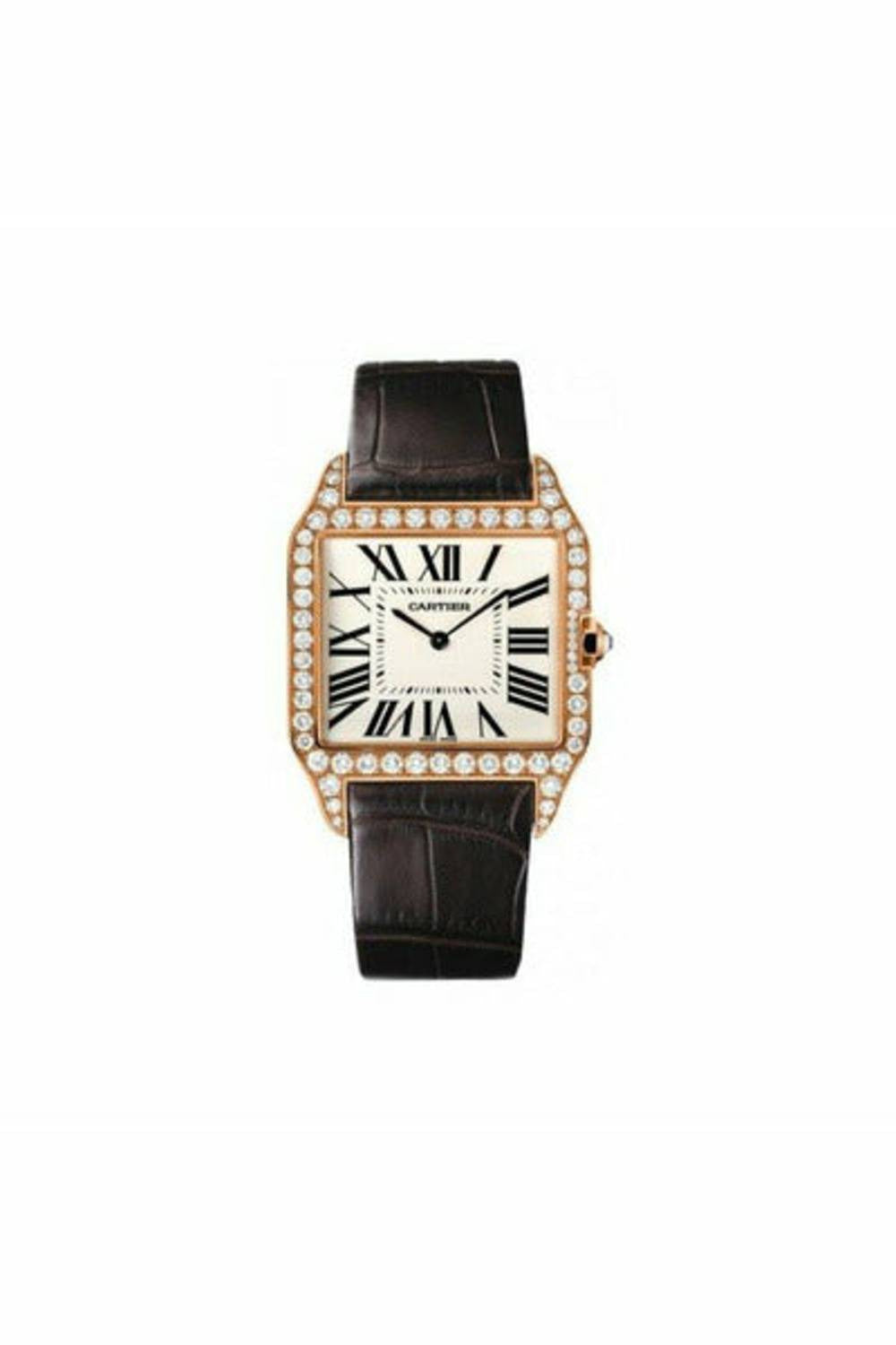 cartier santos dumont 18kt pink gold 44.48 x 34.6 mm men's watch-DUBAILUXURYWATCH