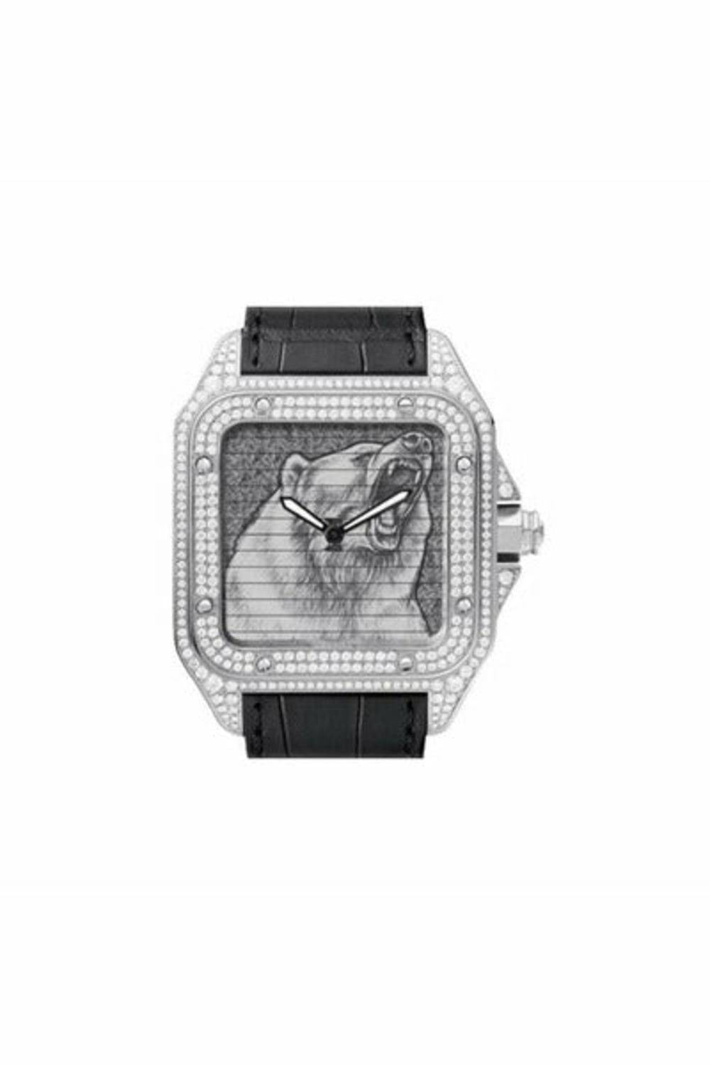 cartier santos triple 100 men's watch limited edition 50pcs ref. wm505024-DUBAILUXURYWATCH