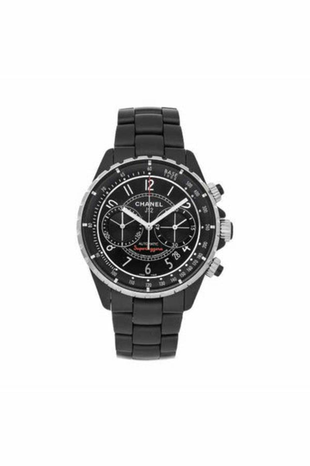 chanel j12 superleggera chronograph 41mm black ceramic unisex watch-DUBAILUXURYWATCH