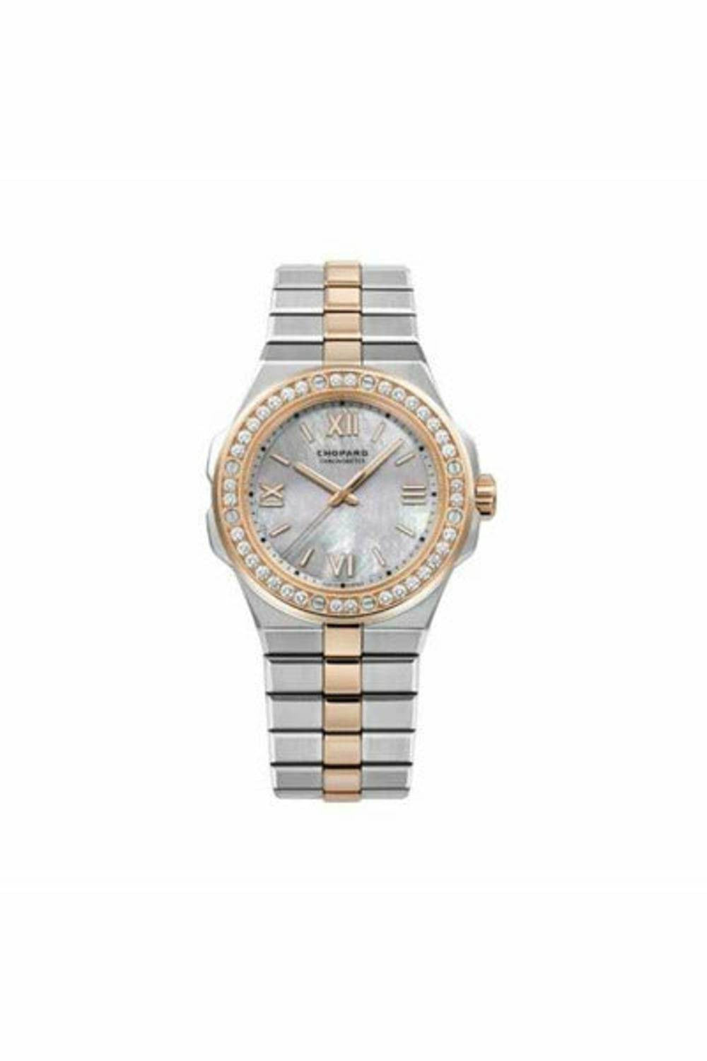 chopard alpine eagle 36mm stainless steel & 18k rose gold ladies watch-DUBAILUXURYWATCH