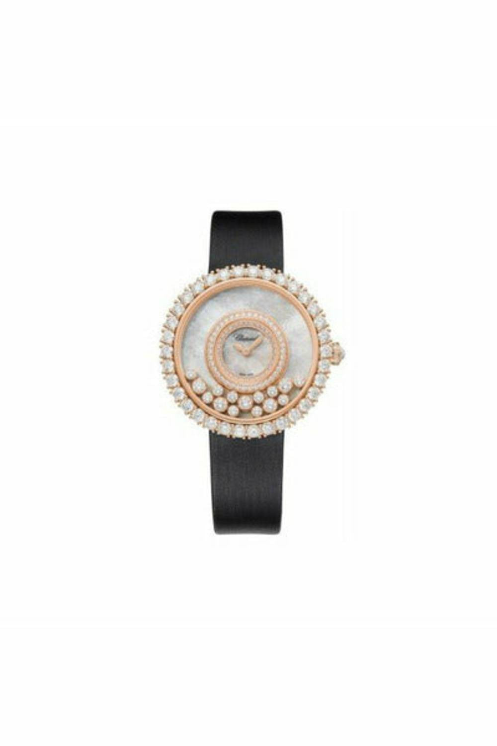 chopard happy diamonds 18kt rose gold 36mm ladies watch-DUBAILUXURYWATCH