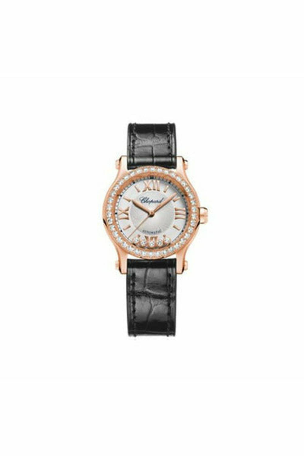 chopard happy diamonds 30mm 18kt rose gold ladies watch-DUBAILUXURYWATCH