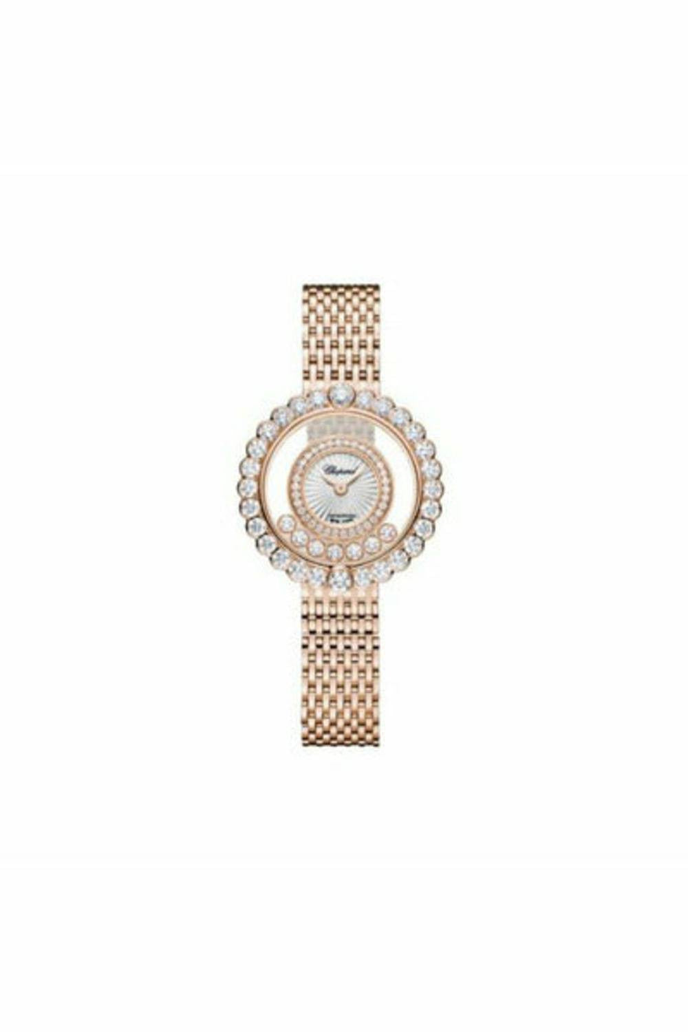 chopard happy diamonds icons 18kt rose gold 30.3mm ladies watch-DUBAILUXURYWATCH