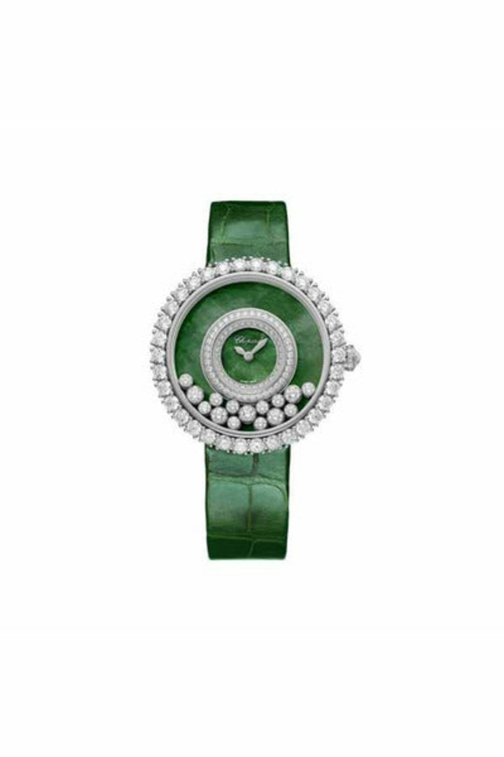 chopard happy diamonds joaillerie 37.7mm 18k white gold ladies watch-DUBAILUXURYWATCH