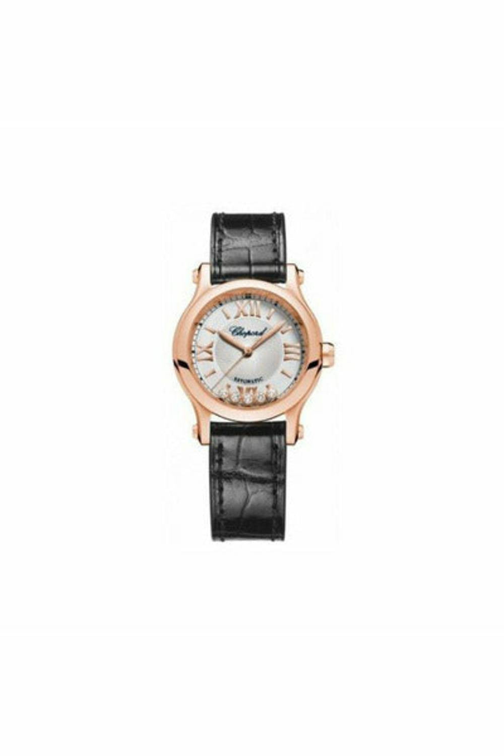 chopard happy sport 18kt rose gold 30mm ladies watch-DUBAILUXURYWATCH