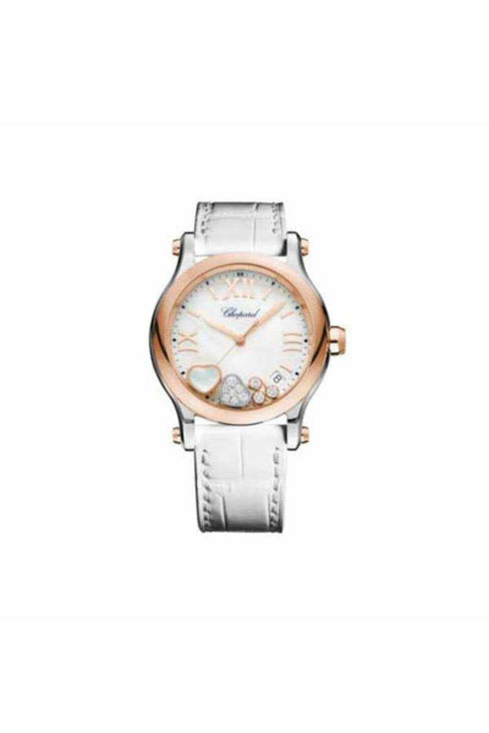 chopard happy sport 36mm round quartz ladies watch ref. 278582-6009-DUBAILUXURYWATCH