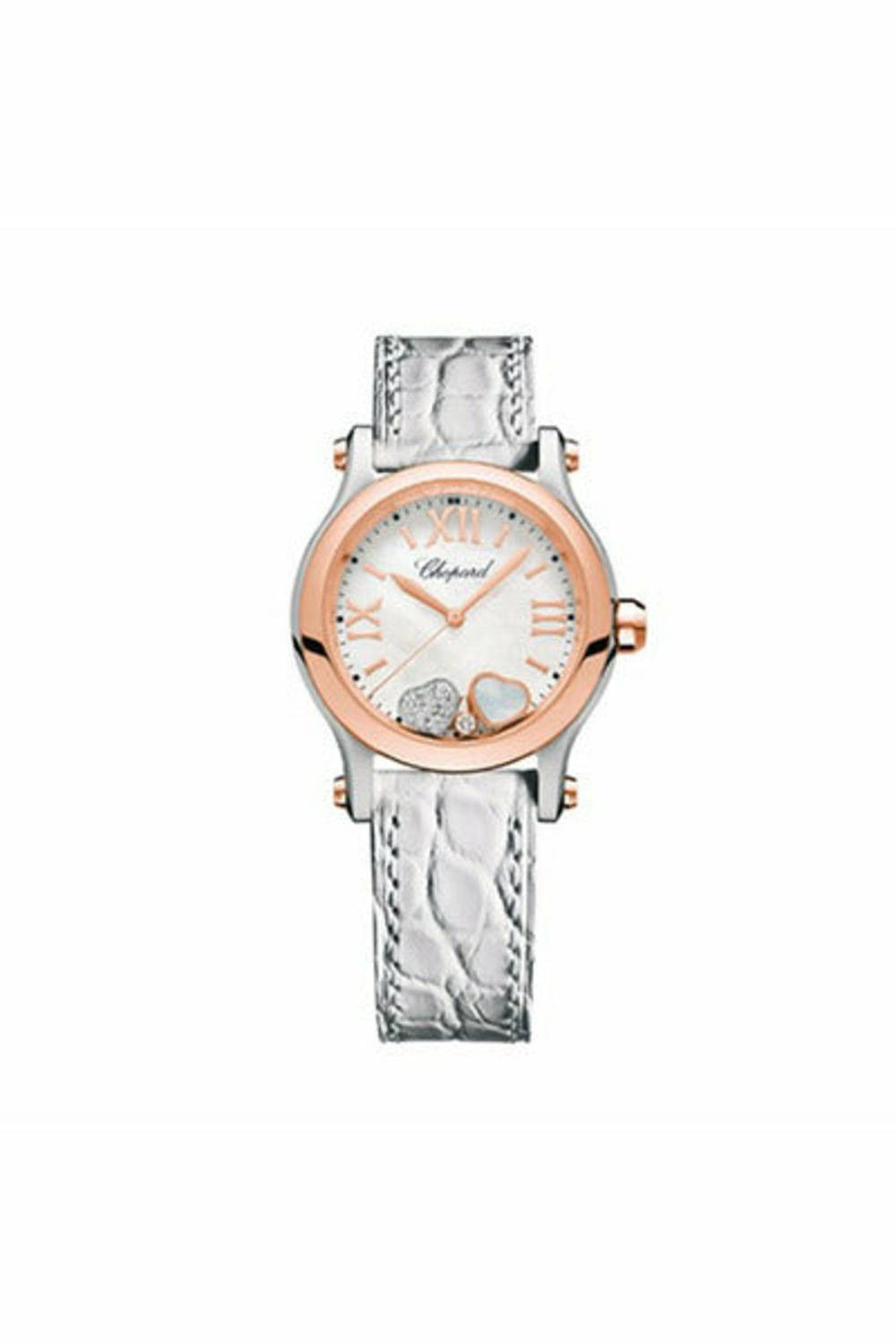 chopard happy sport round quartz 30mm ladies watch ref. 278590-6005-DUBAILUXURYWATCH