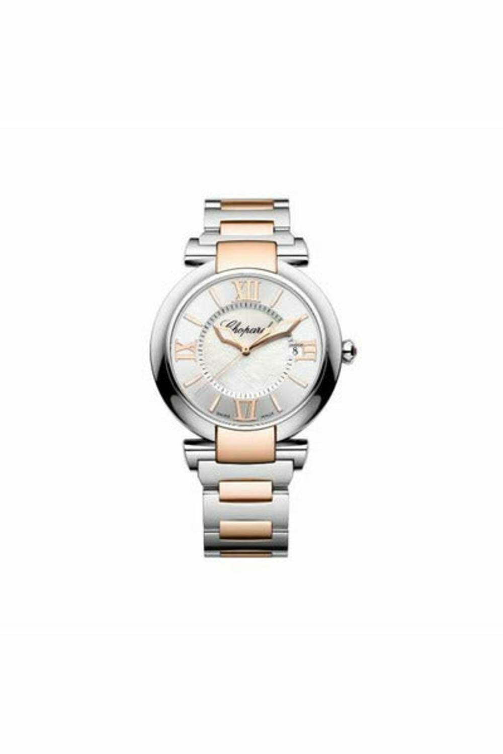 chopard imperiale 40mm stainless steel & 18k rose gold ladies watch-DUBAILUXURYWATCH