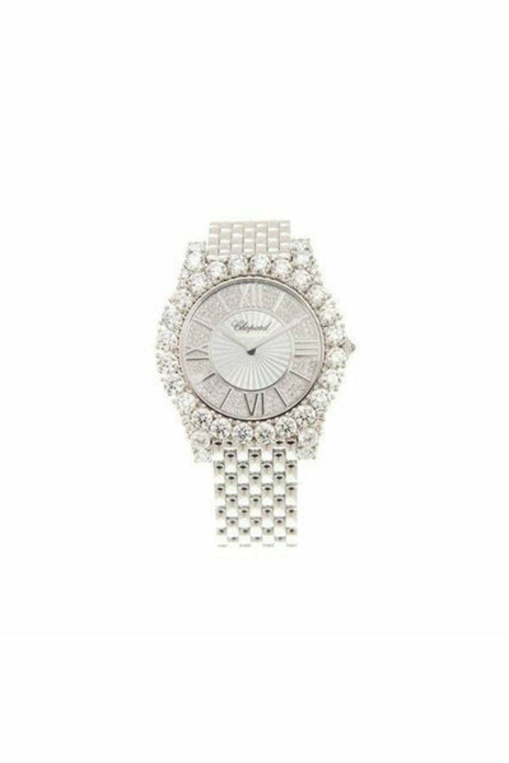 chopard l'heure 18kt white gold 40mm ladies watch-DUBAILUXURYWATCH