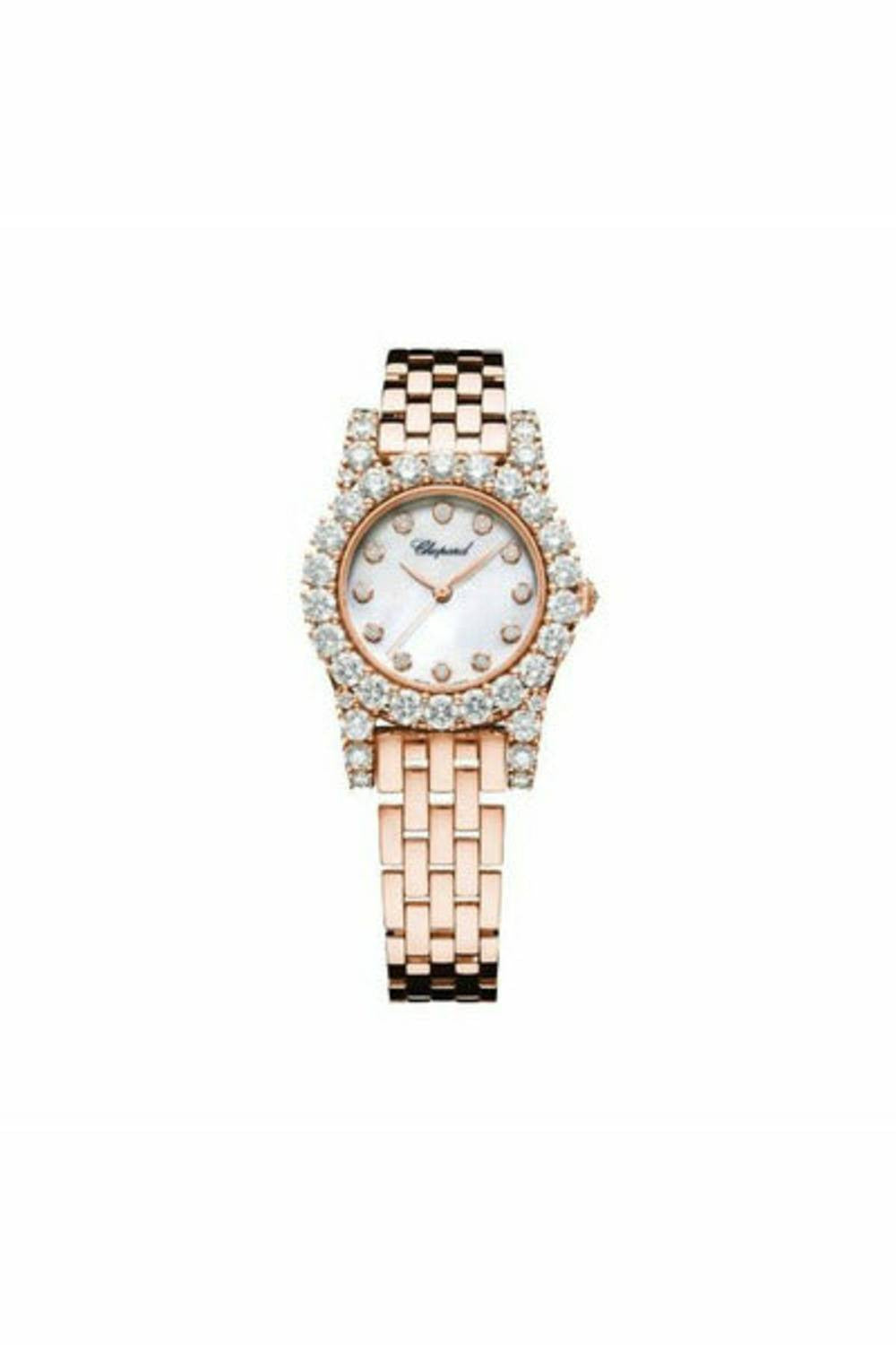 chopard l'heure du diamant 30mm 18kt rose gold ladies watch-DUBAILUXURYWATCH