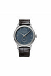 chopard l.u.c quattro 18k white gold galvanic gray blue dial brown strap men's watch ref. 161926-1002-DUBAILUXURYWATCH