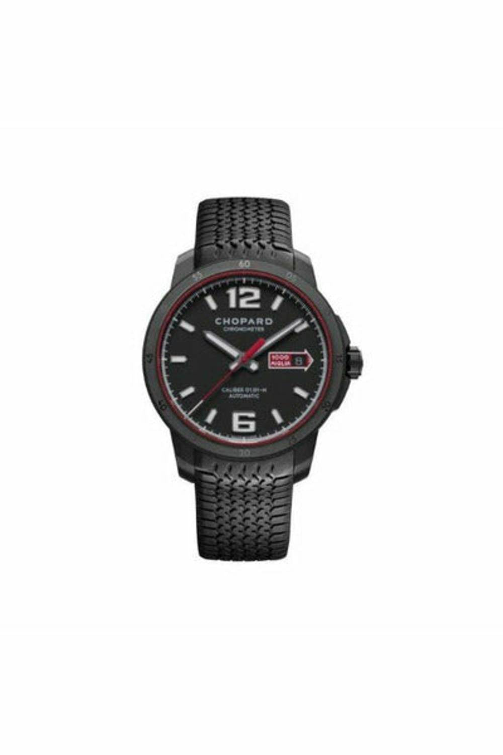 chopard mille miglia gts 43mm black dlc stainless steel men's watch-DUBAILUXURYWATCH