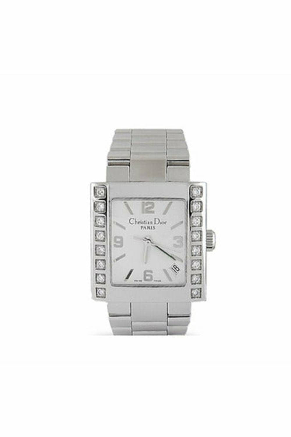 christian dior riva 64 diamonds stainless steel montre riva diamants acier ladies watch-DUBAILUXURYWATCH