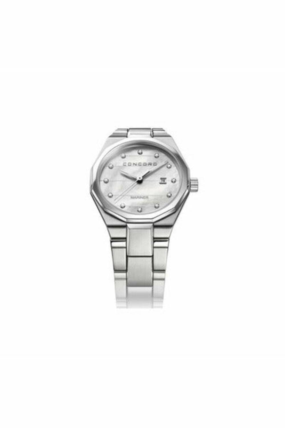 concord mariner quartz steel mop diamond dial 30mm ladies watch-DUBAILUXURYWATCH