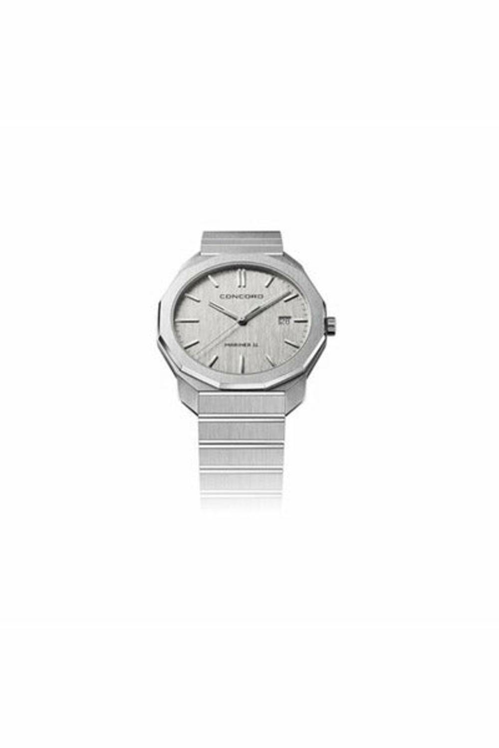 concord mariner silver galvanic dial 40mm men's watch-DUBAILUXURYWATCH