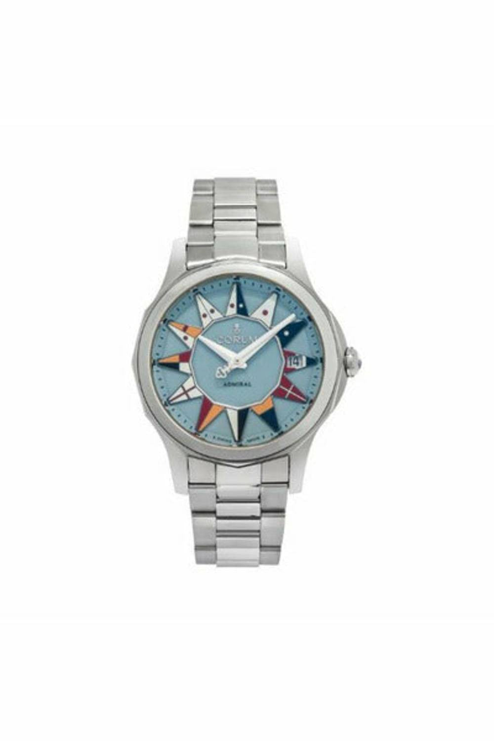 corum admiral legend blue 38mm stainless steel ladies watch-DUBAILUXURYWATCH