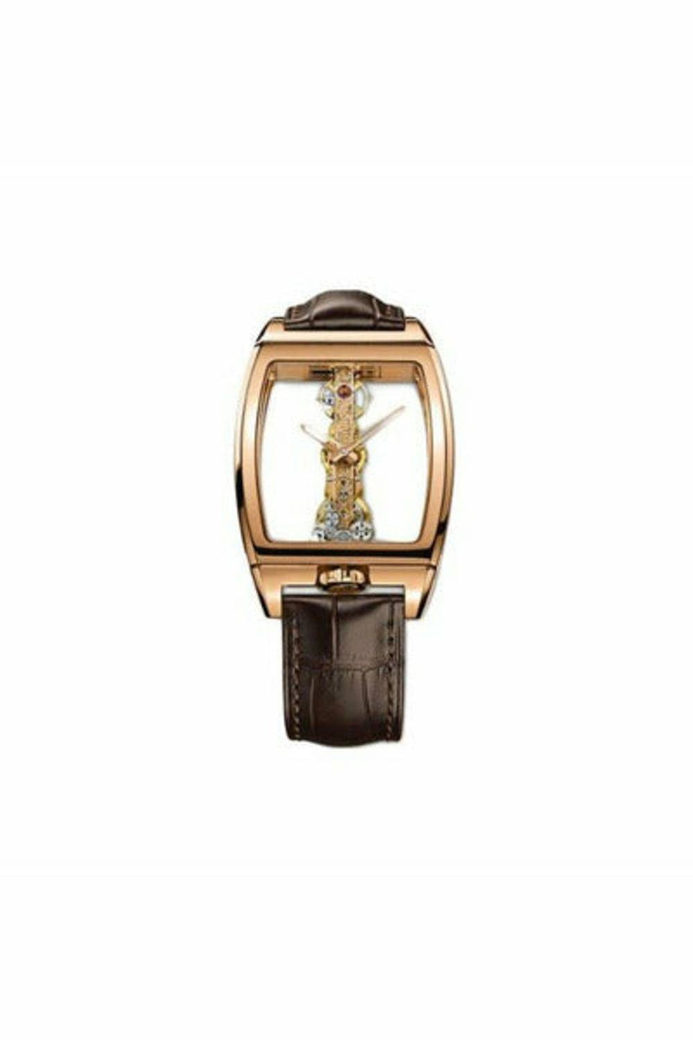 corum golden bridge 34mm x 51mm 18kt rose gold men's watch-DUBAILUXURYWATCH