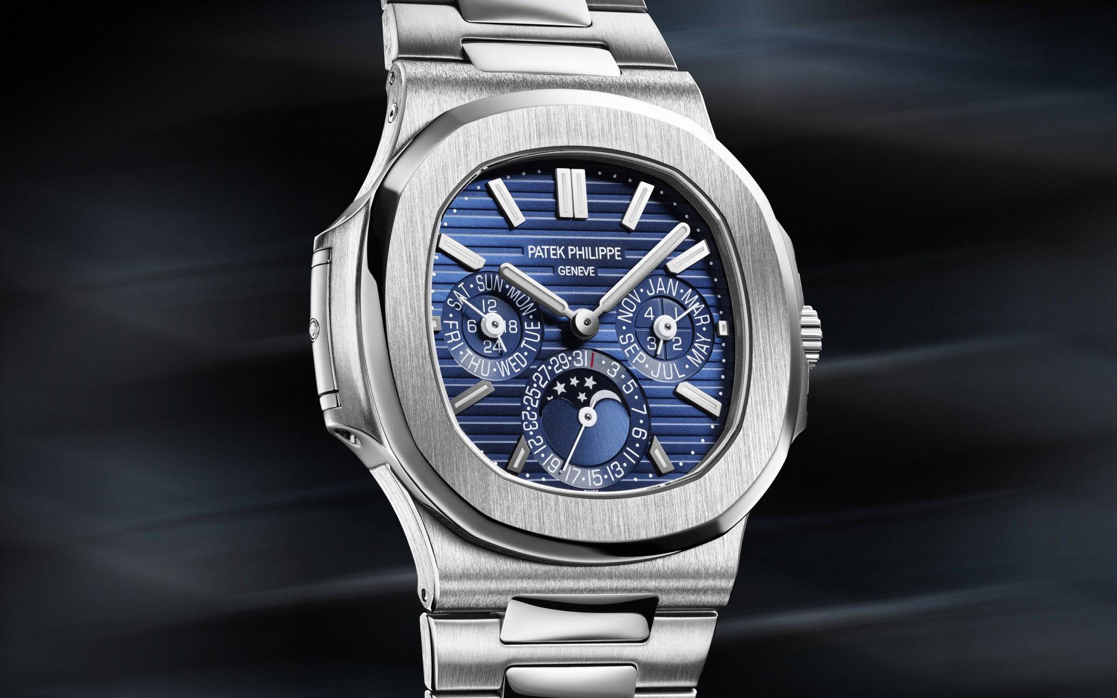 Patek Philippe Nautilus 5740/1G-001 – White Gold Perpetual-DUBAILUXURYWATCH