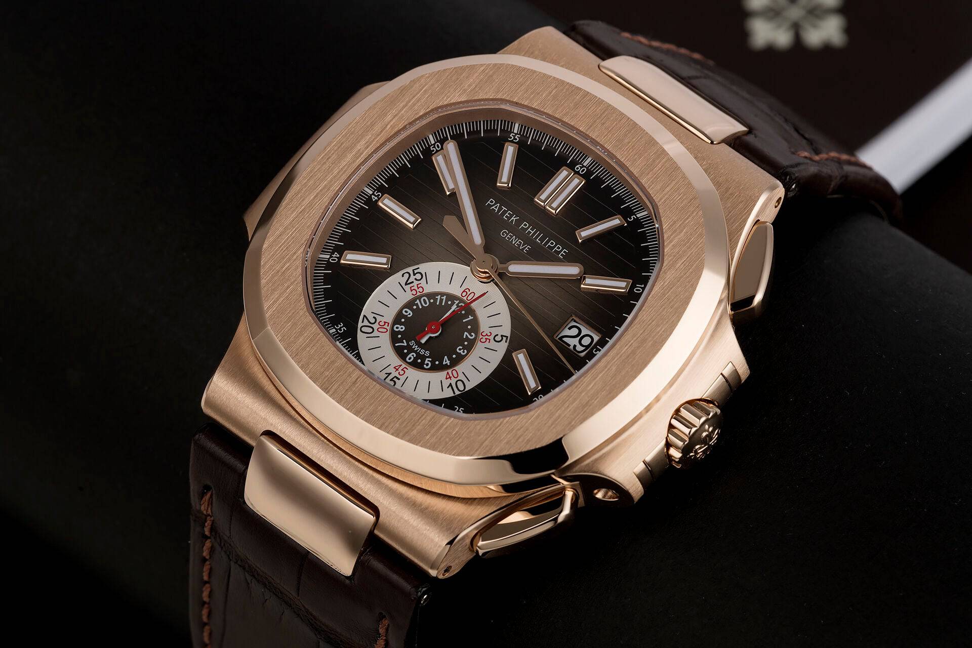 Philippe Nautilus 5980R-001 – Rose Gold, Chronograph-DUBAILUXURYWATCH