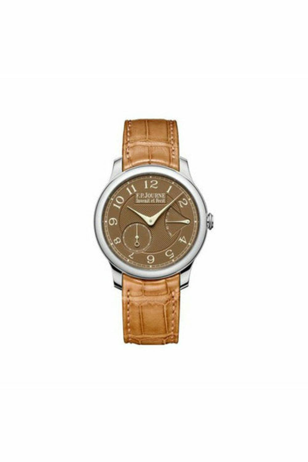 f.p. journe chronometre souverain havana 40mm 18k rose gold men's watch-DUBAILUXURYWATCH