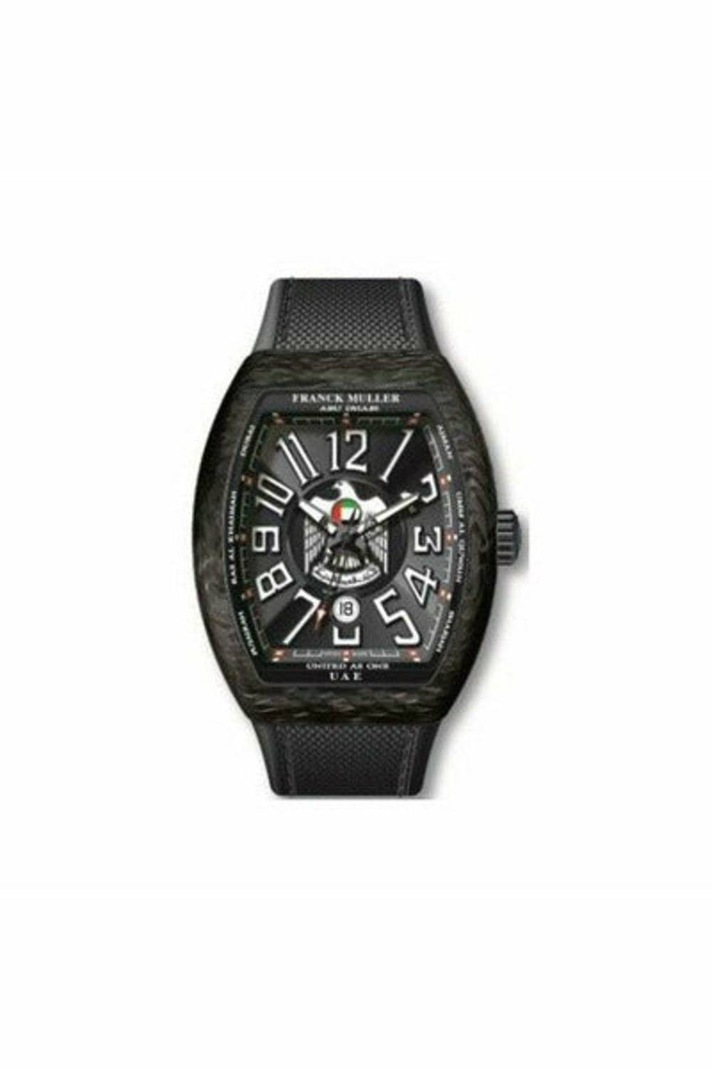 franck muller emirati limited edition 45mm carbon black men's watch-DUBAILUXURYWATCH