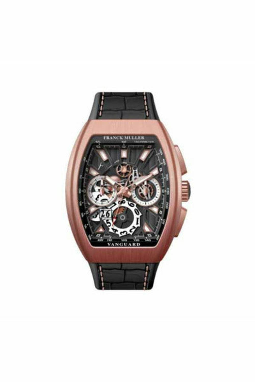 franck muller vanguard grande date 44mm 18kt rose gold men's watch-DUBAILUXURYWATCH