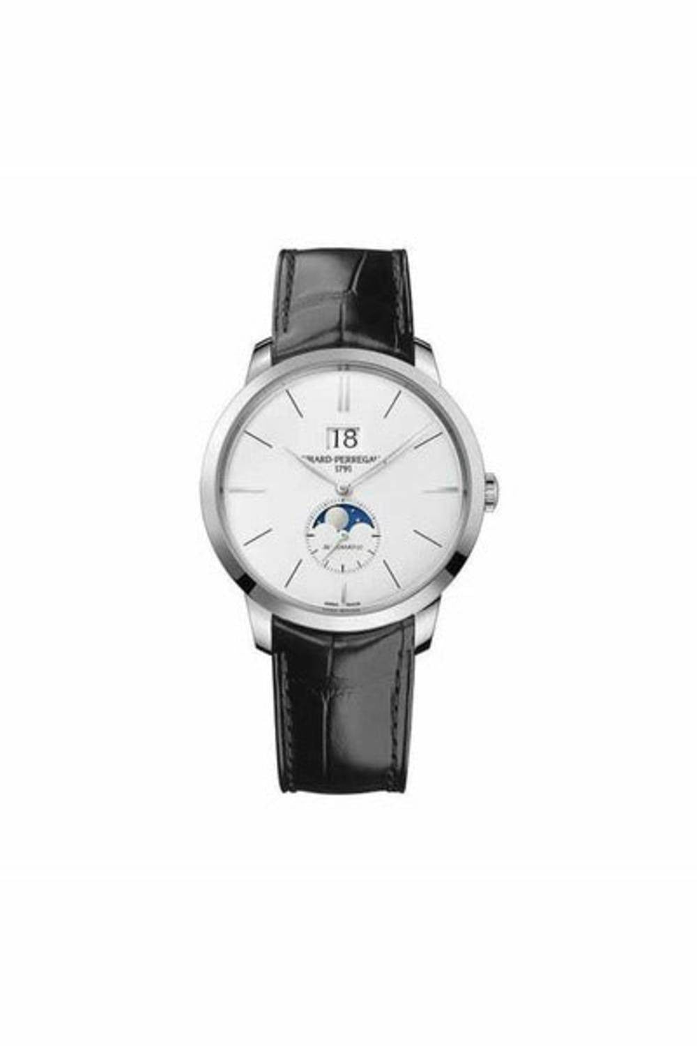 girard perregaux 1966 large date moonphase 40mm 18k white gold men's watch-DUBAILUXURYWATCH