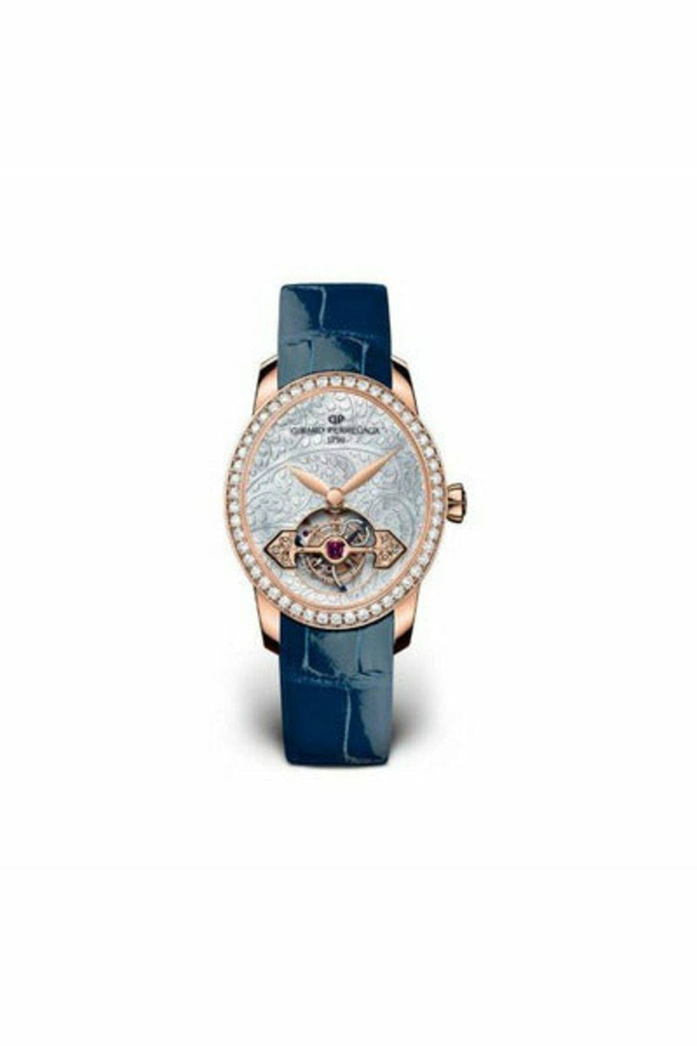 girard perregaux cats eye tourbillon 18kt rose gold 37.30mm x 32.30mm ladies watch-DUBAILUXURYWATCH