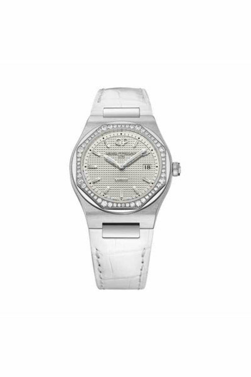 girard perregaux laureato 34mm stainless steel ladies watch-DUBAILUXURYWATCH