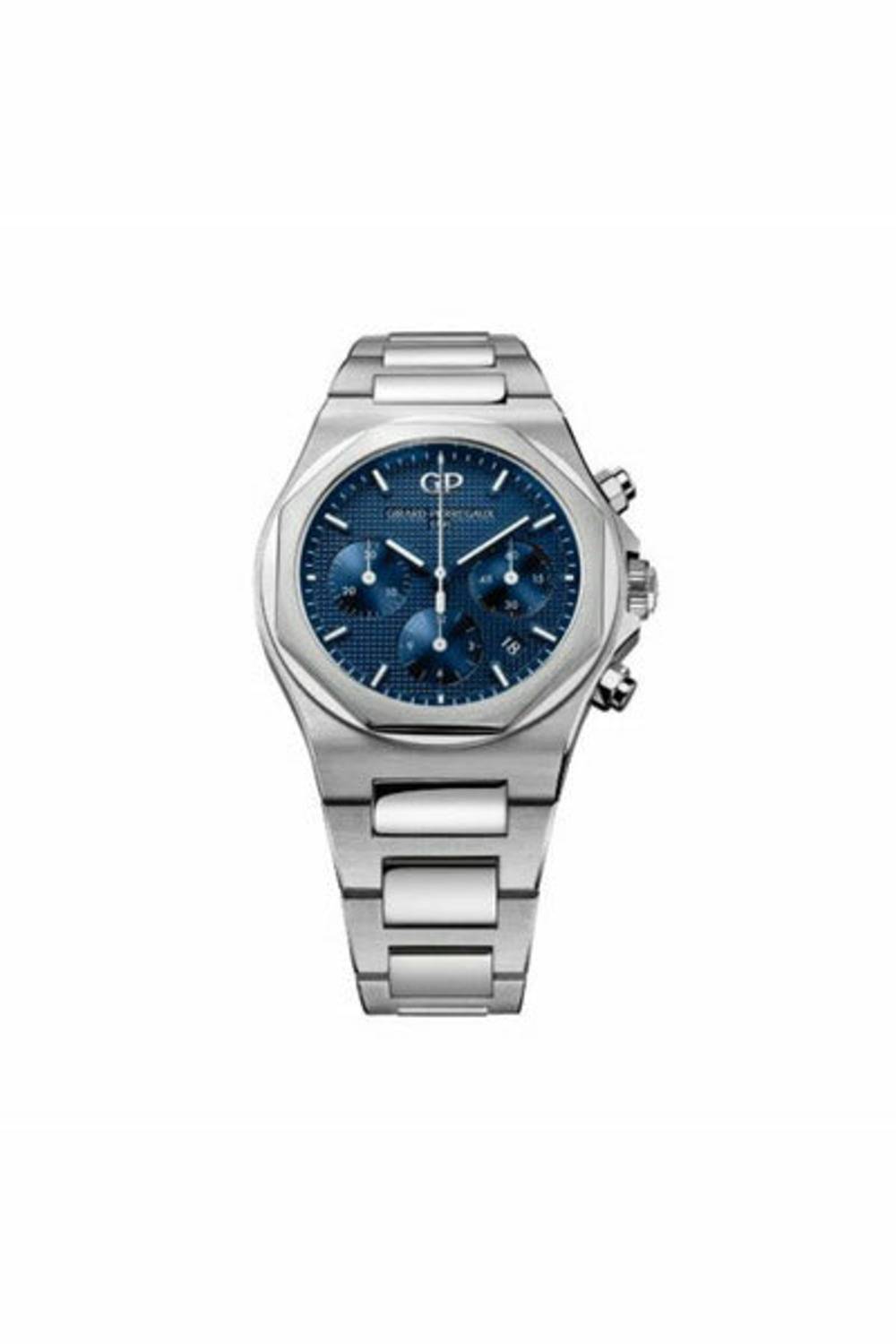 girard perregaux laureato chronograph 42mm stainless steel men's watch-DUBAILUXURYWATCH