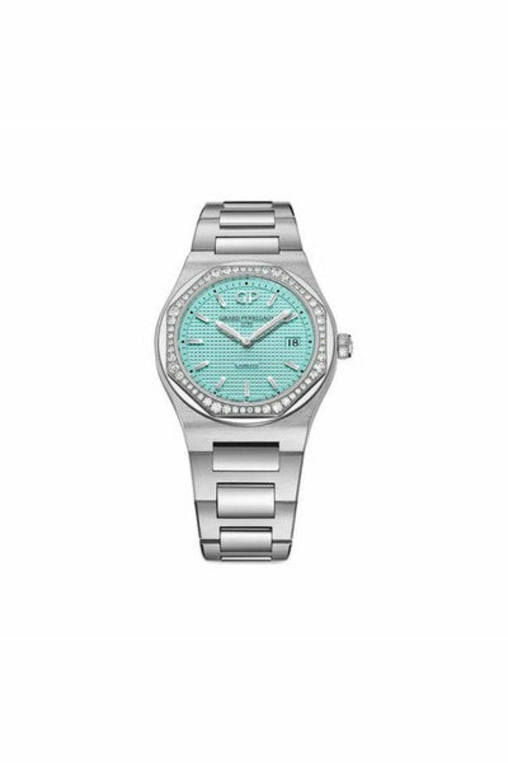 girard perregaux laureato summer edition 34mm stainless steel ladies watch-DUBAILUXURYWATCH