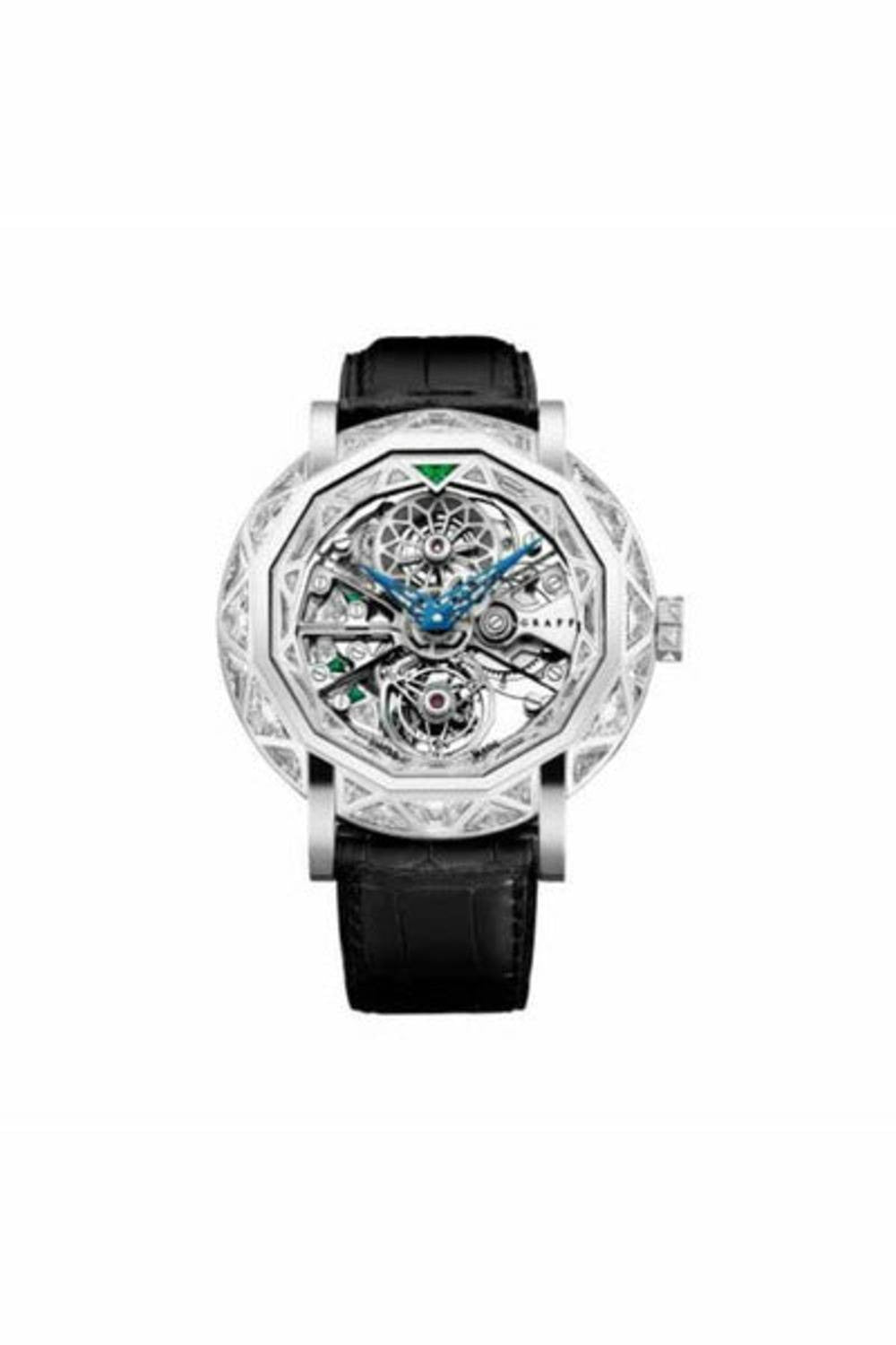 graff ultra flat tourbillon 48mm 18k white gold men's watch-DUBAILUXURYWATCH