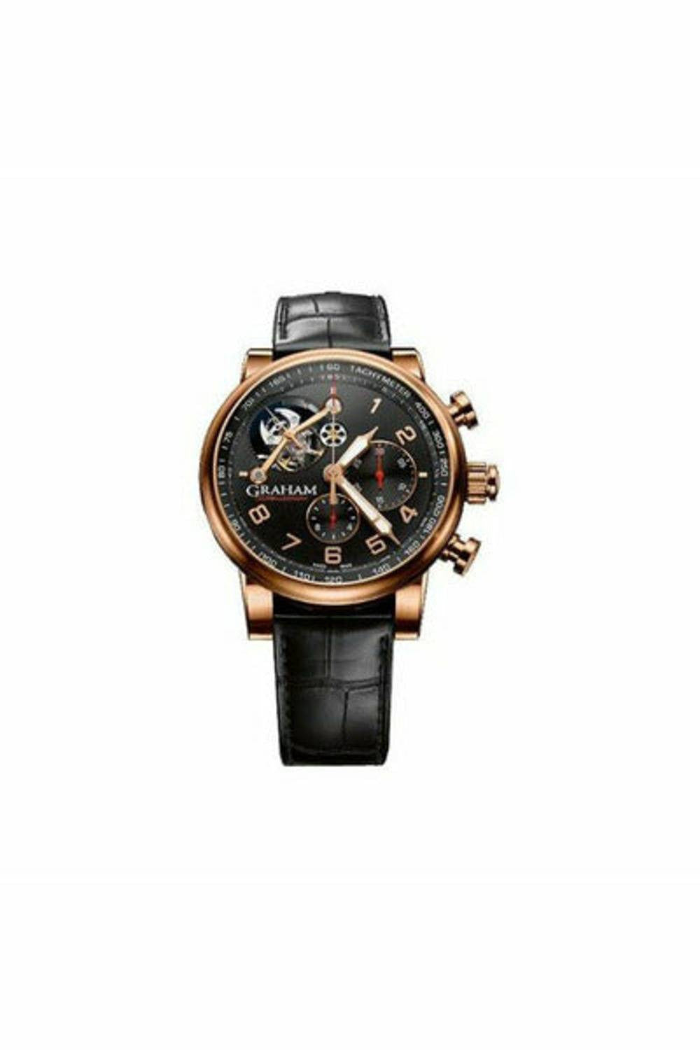 graham tourbillograph silverstone limited edition of 25 pcs 18kt rose gold 48mm men's watch-DUBAILUXURYWATCH