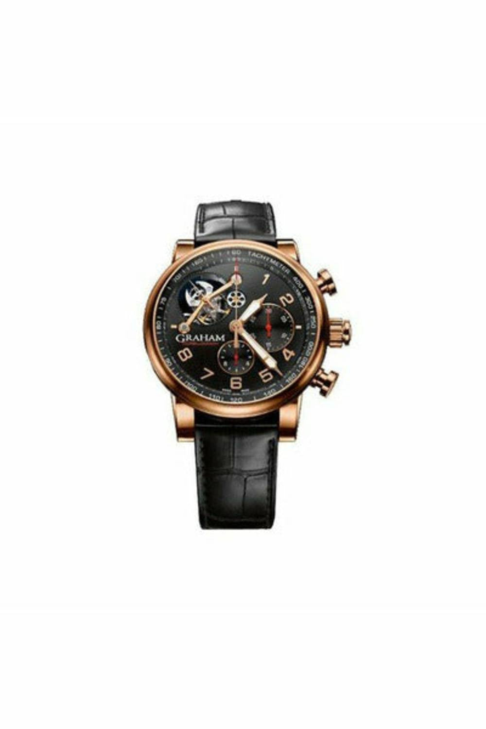 graham tourbillograph silverstone woodcote limited edition 18kt rose gold men's watch-DUBAILUXURYWATCH