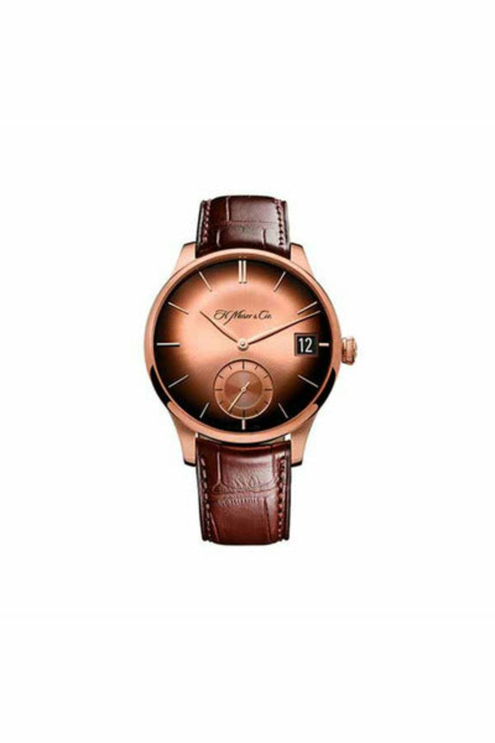 h. moser & cie 41.5mm 18k rose gold men's watch-DUBAILUXURYWATCH