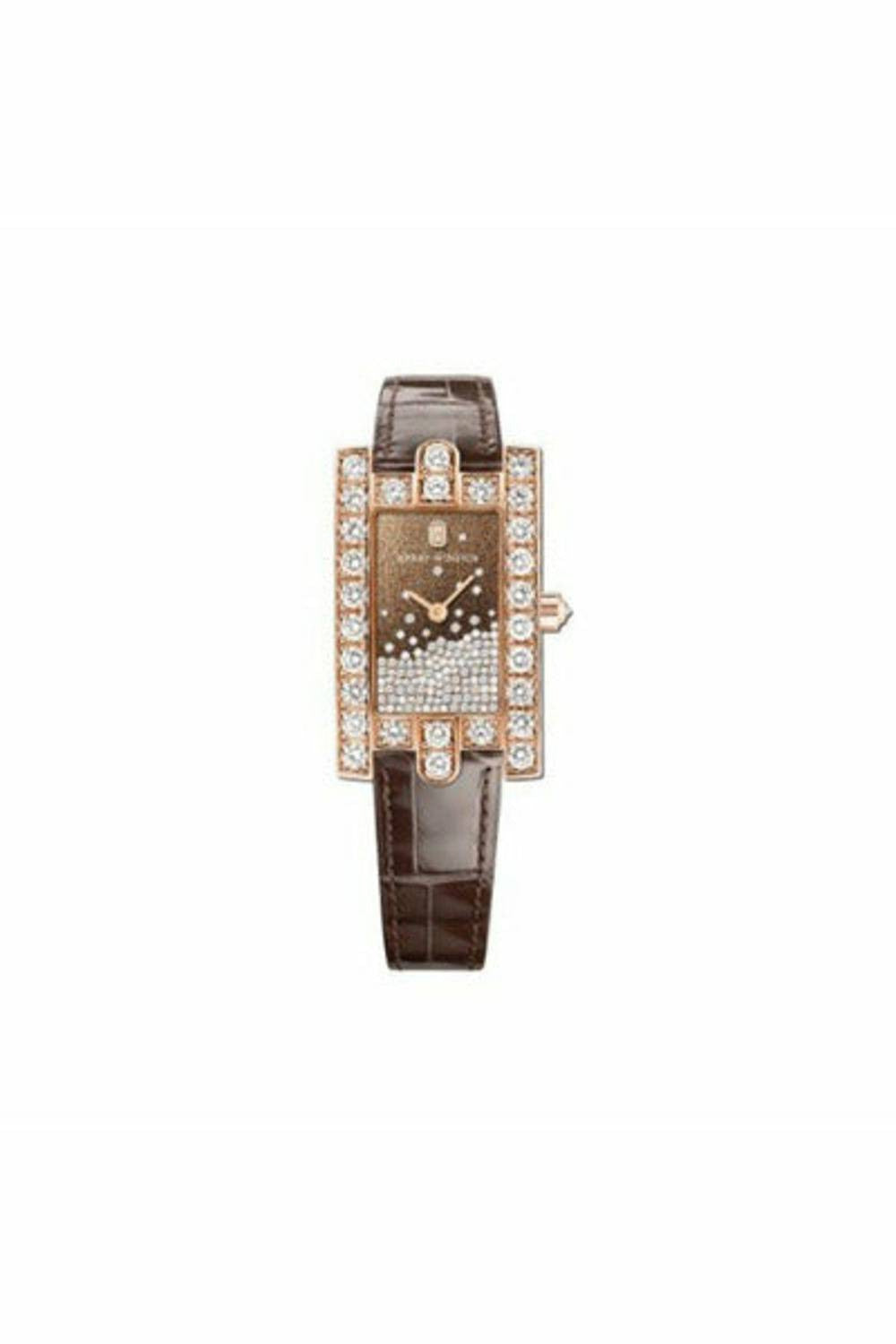 harry winston avenue 18kt rose gold 36mm ladies watch-DUBAILUXURYWATCH