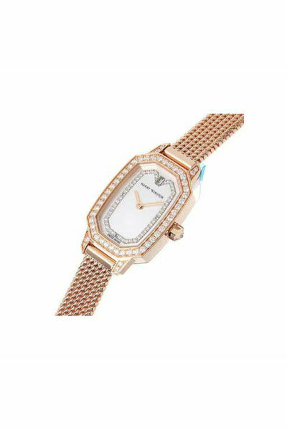 harry winston emerald 17.5mm x 24mm 18k rose gold with diamonds ladies watch-DUBAILUXURYWATCH