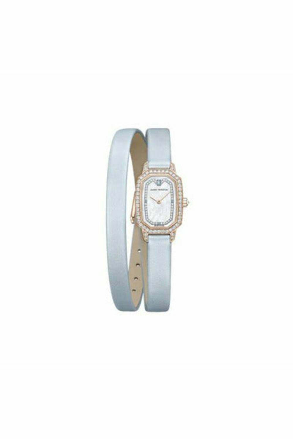 harry winston emerald 17.7mm x 24mm 18k rose gold female watch-DUBAILUXURYWATCH