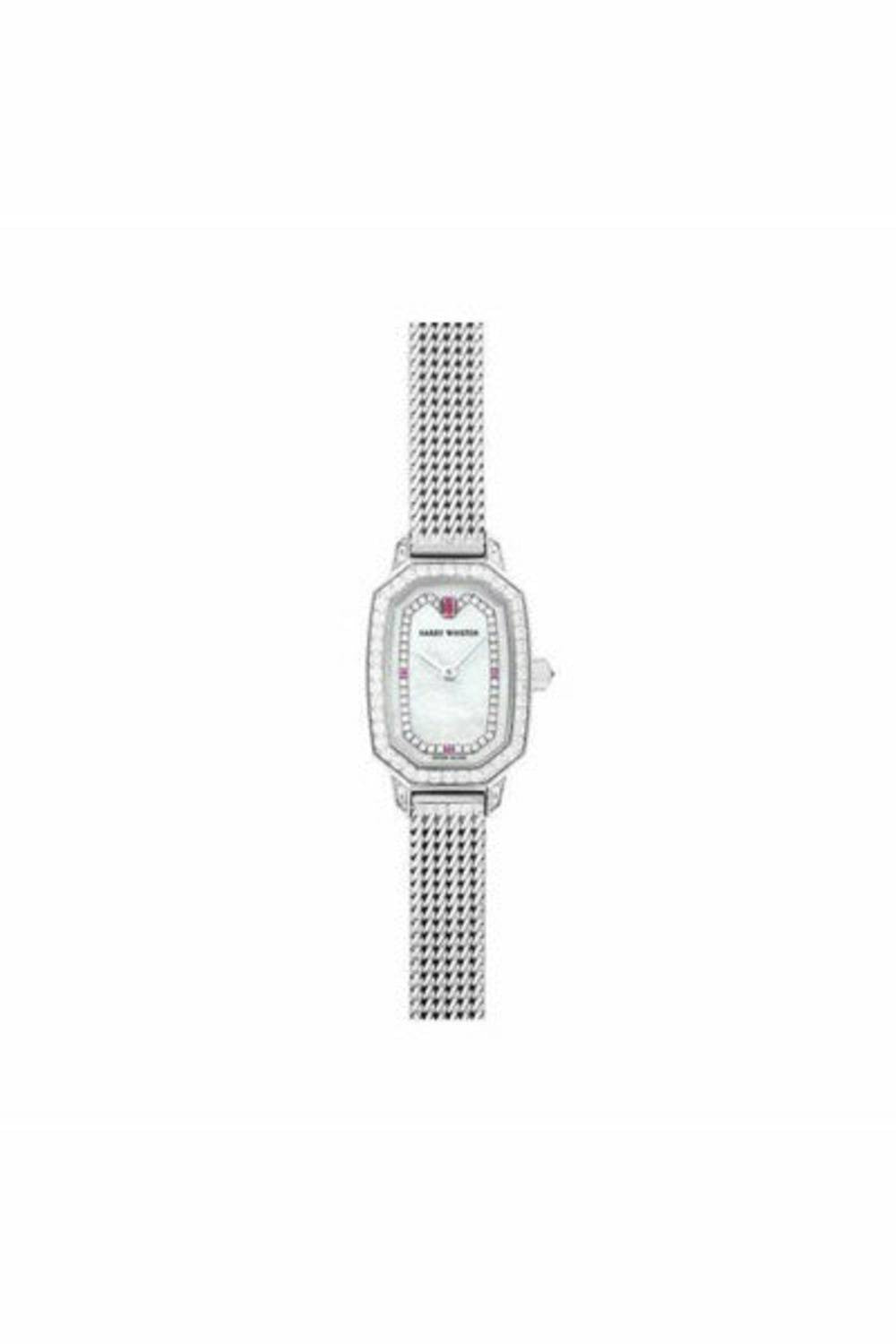 harry winston emerald collection 17.8mm x 24mm 18kt white gold ladies watch-DUBAILUXURYWATCH