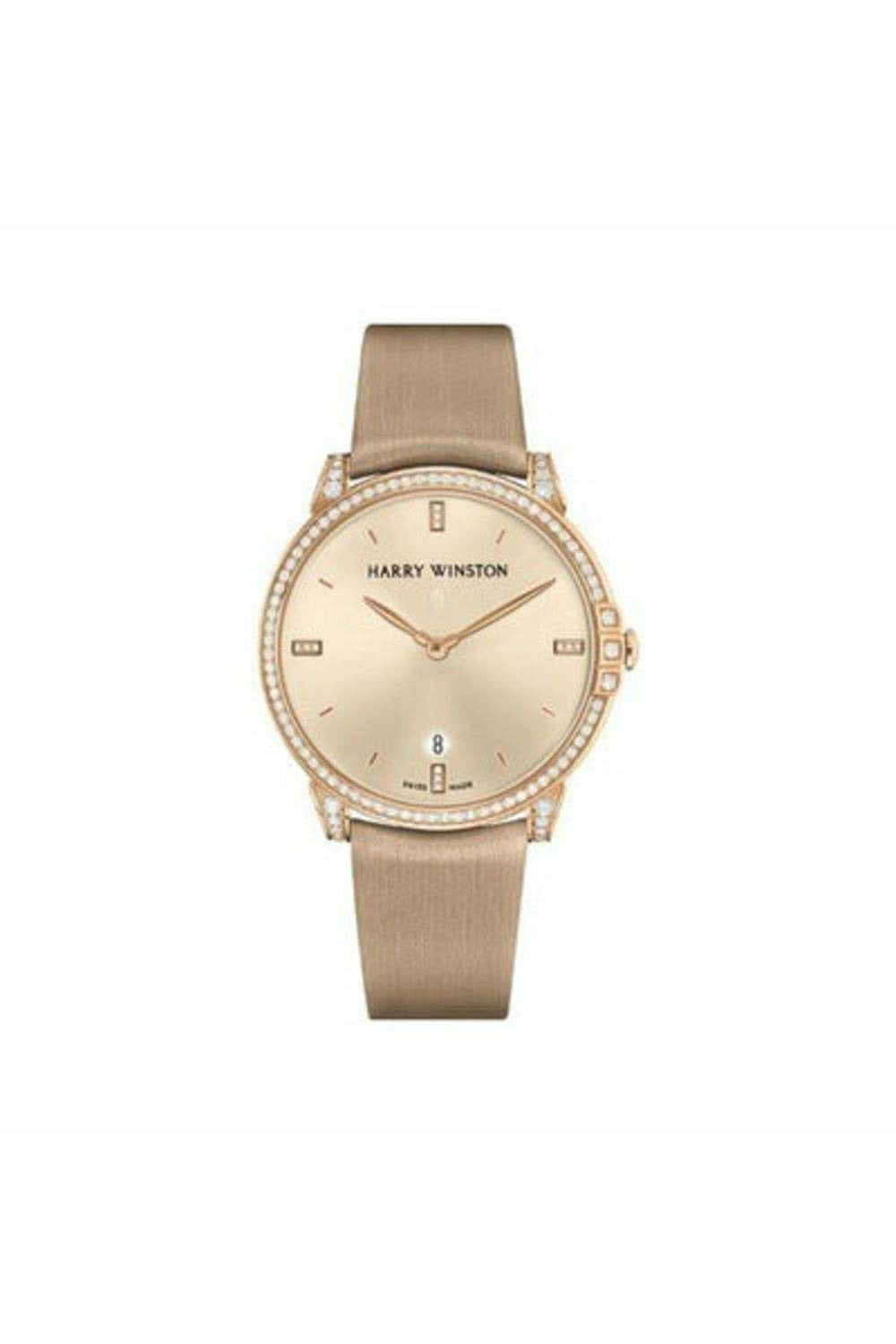 harry winston midnight 39mm 18kt rose gold ladies watch-DUBAILUXURYWATCH