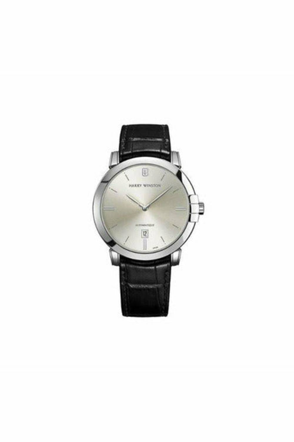 harry winston midnight 42mm 18kt white gold men's watch-DUBAILUXURYWATCH