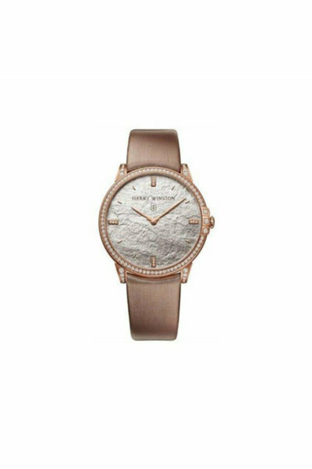 harry winston midnight monochrome diamond 39mm 18kt rose gold ladies watch-DUBAILUXURYWATCH