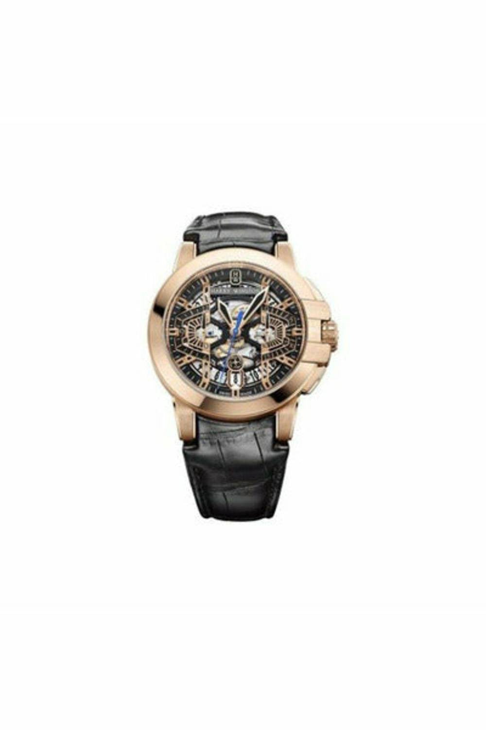 haryy winston ocean 18kt rose gold 44mm men's watch-DUBAILUXURYWATCH