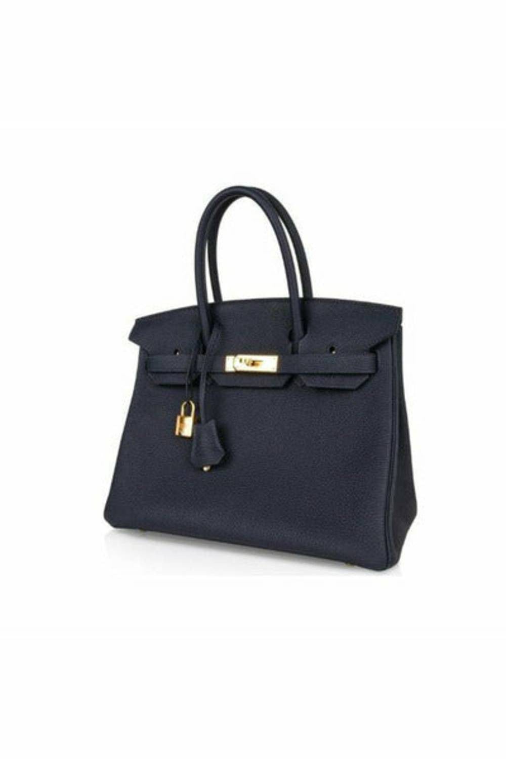 hermes birkin 30 blue nuit togo leather gold hw handbag-DUBAILUXURYWATCH