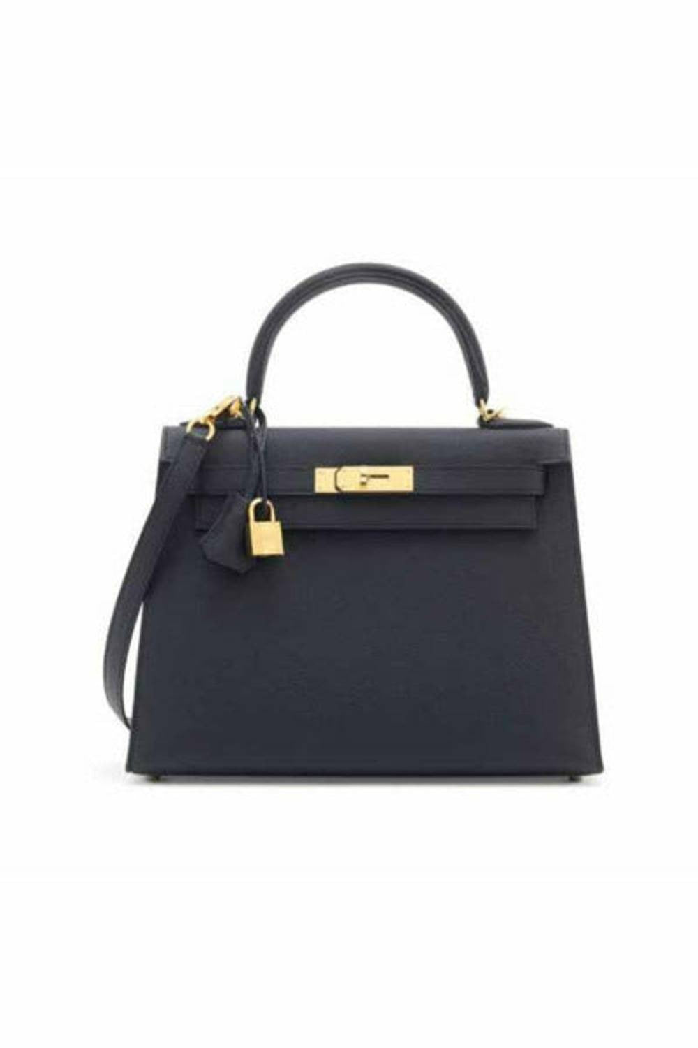 hermes kelly 28 sellier black epsom leather gold hardware handbag-DUBAILUXURYWATCH