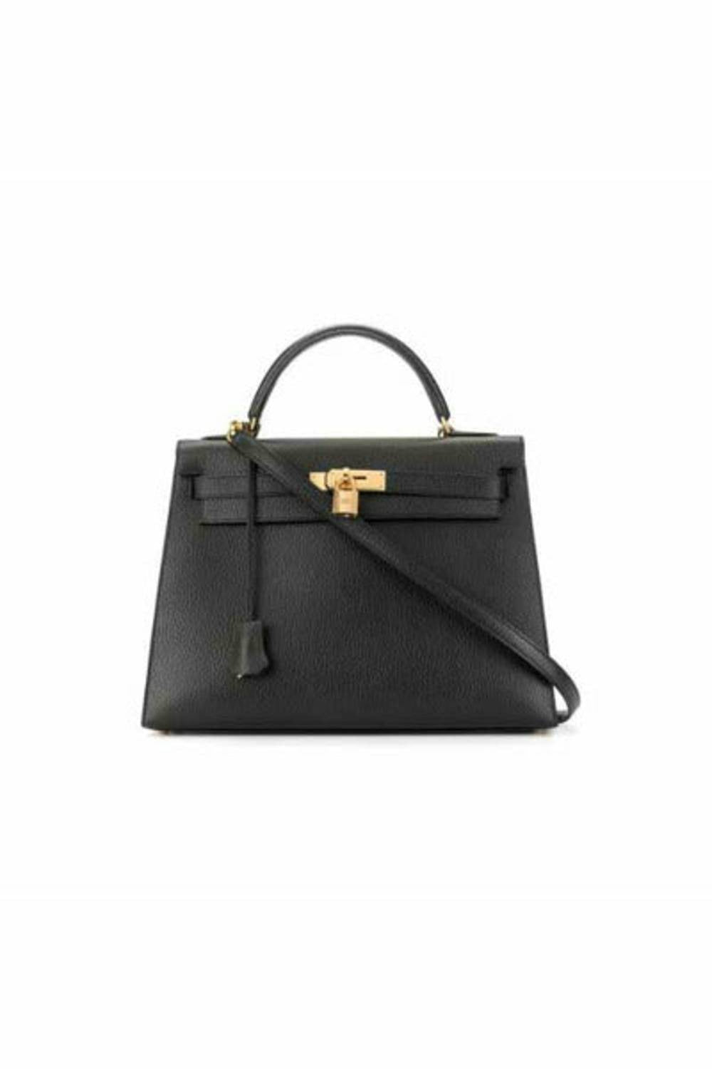 hermes kelly 32 sellier black epsom leather gold hardware handbag-DUBAILUXURYWATCH