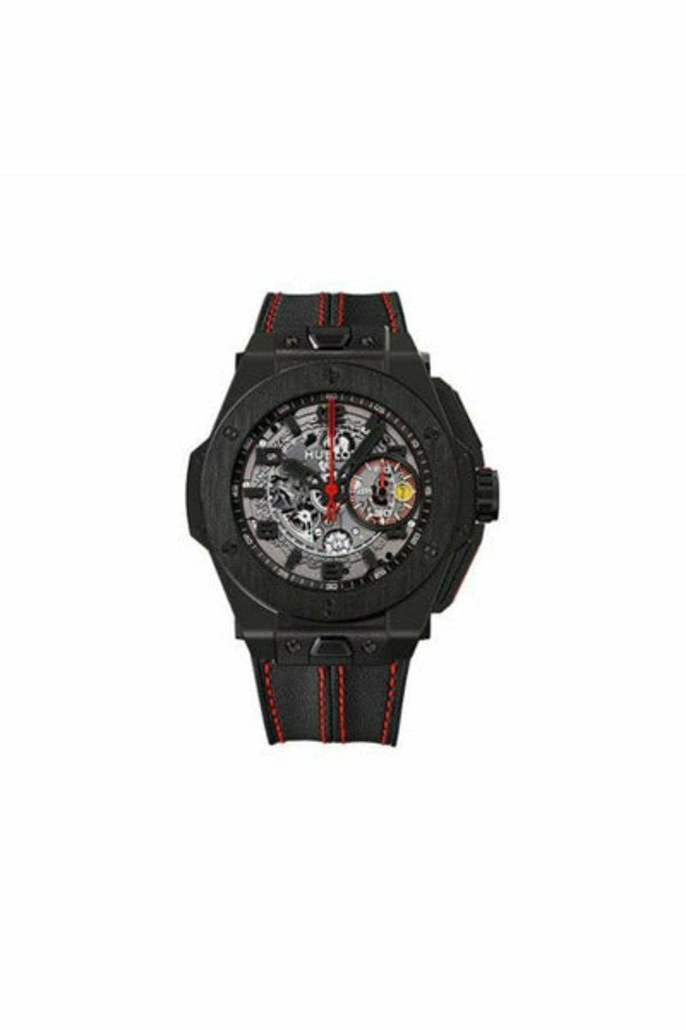 hublot big bang ferrari black ceramic case limited edition of 1000 pcs 45.5 mm men's watch-DUBAILUXURYWATCH