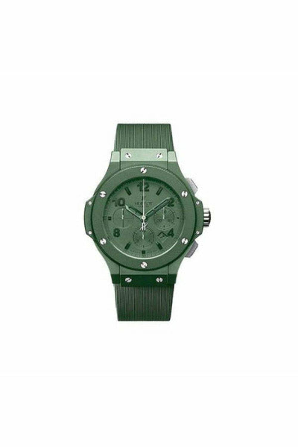 hublot big bang limited edition of 500 pcs green pvd coated ceramic kevlar 44mm men's watch-DUBAILUXURYWATCH