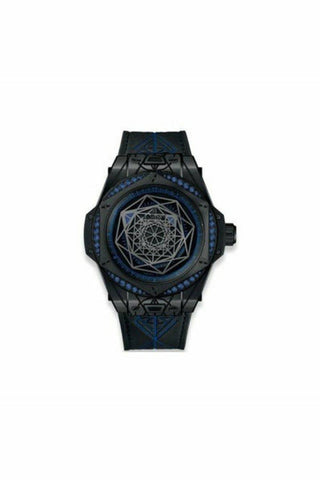 hublot big bang sang bleu all black blue limited edition of 100 pieces ceramic 39mm men's watch-DUBAILUXURYWATCH